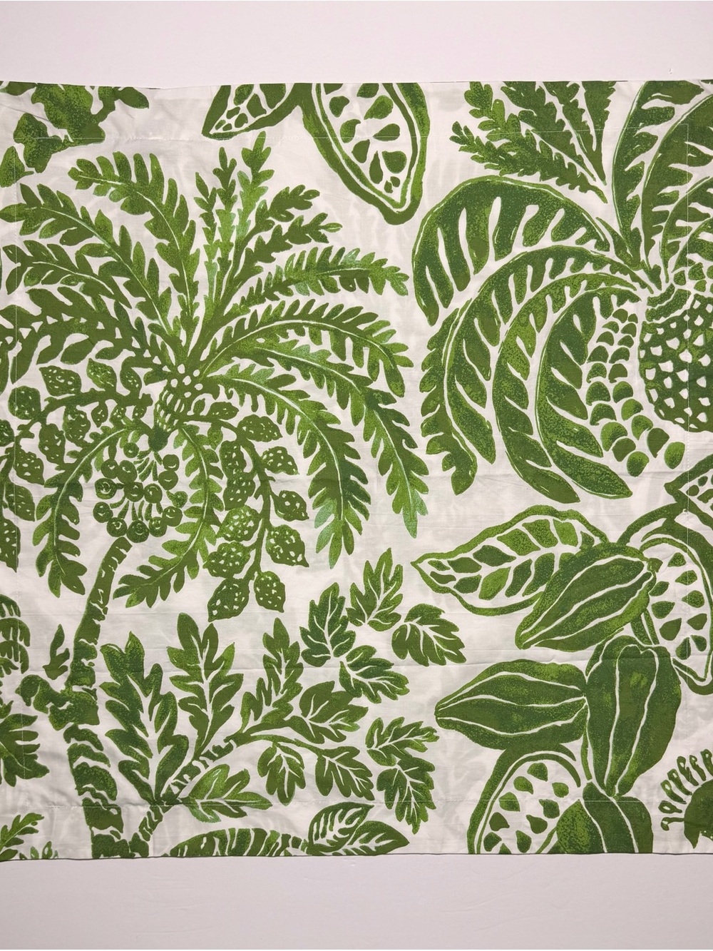 Pottery Barn Green Tropical Botanical Euro Shams 26x26 Set of 3